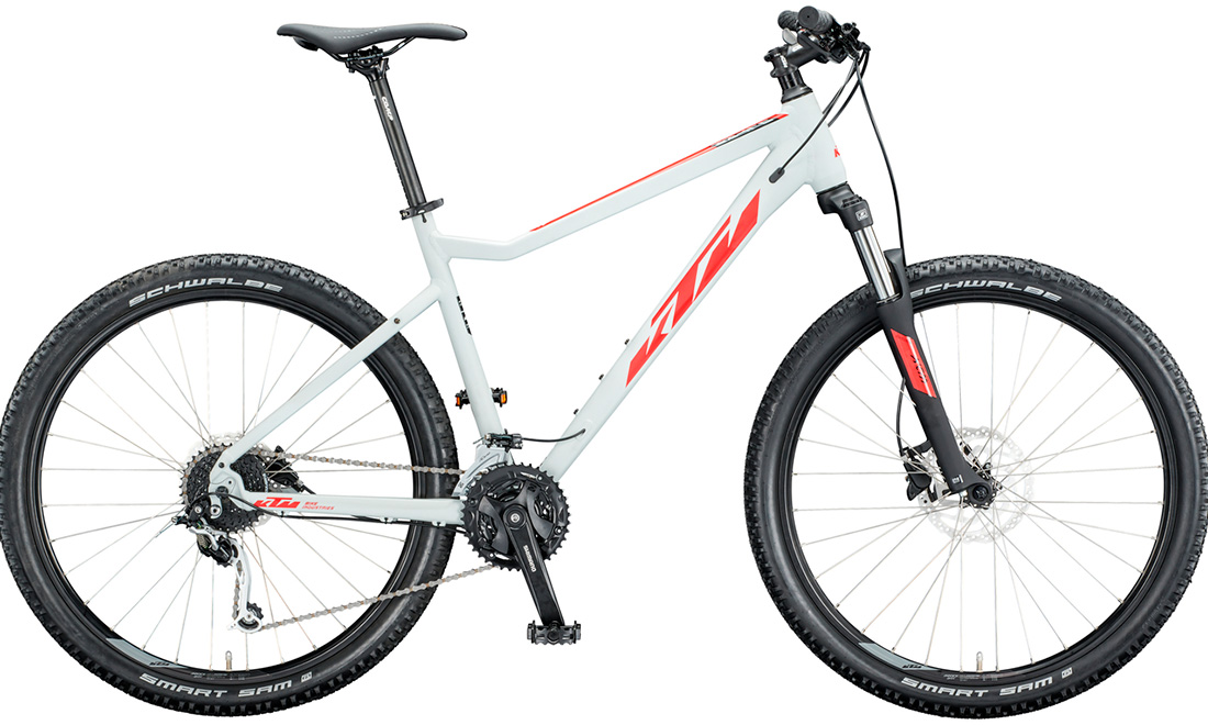 Фотография Велосипед KTM ULTRA FUN 27,5" (2020) 2020 Серо-красный